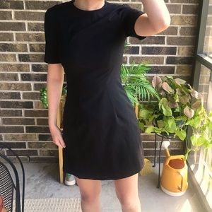 Structured Black Mini Dress